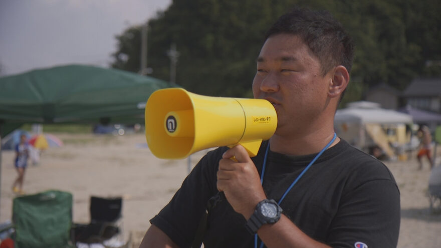 鳥取ウォーターパーク・高垣さん、ＣＭ撮影