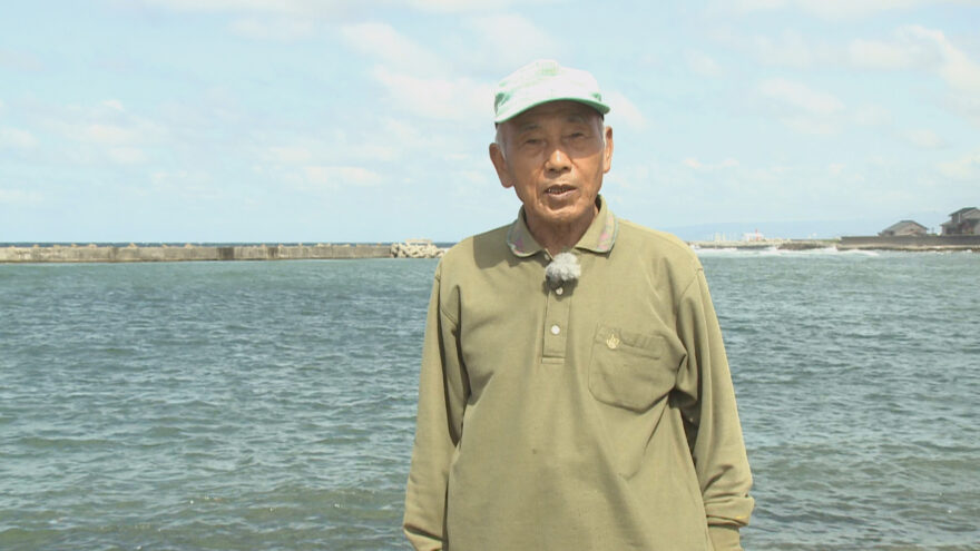鳴り石の浜プロジェクト岩田さんのＣＭ撮影