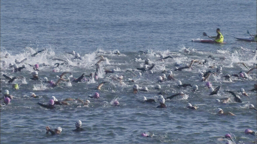 わがまちの海の大発見「皆生は日本トライアスロン発祥の地」紹介CMを放送